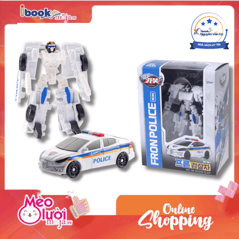 Đồ Chơi Lắp Ráp Xe Hơi Biến Hình HELLO CARBOT – Mini Fron Police - 005W