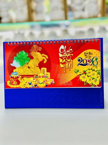 Lịch Để Bàn 2026 - Thiết Kế Sang Trọng, Quà Tặng Ý Nghĩa
