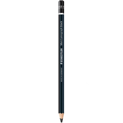 Bút Chì 2B Staedtler Mars Lumograph Thân Đen – Chuyên dụng Vẽ & Thiết Kế