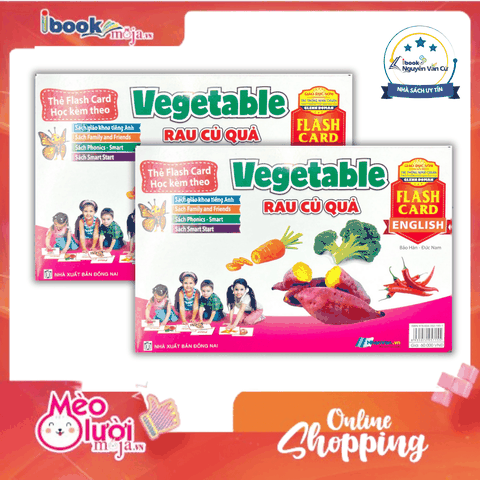Flash Card Tiếng Anh - Vegetable (Rau Củ Quả) (Tái Bản 2023)