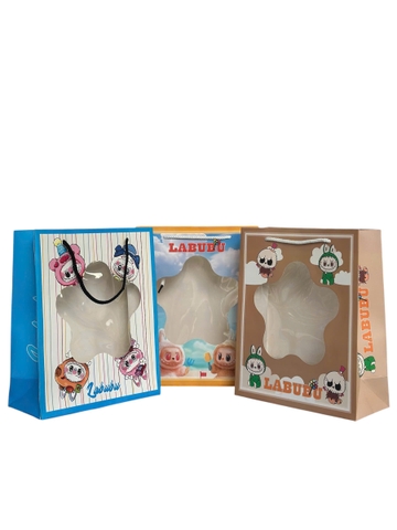 Túi Giấy Đựng Quà Bìa Kiếng Trong Suốt - Labubu