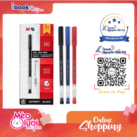 Bút Gel Nước M&G 6901/6971 Ngòi 0.5mm – Viết Êm Trơn, Nhanh Khô