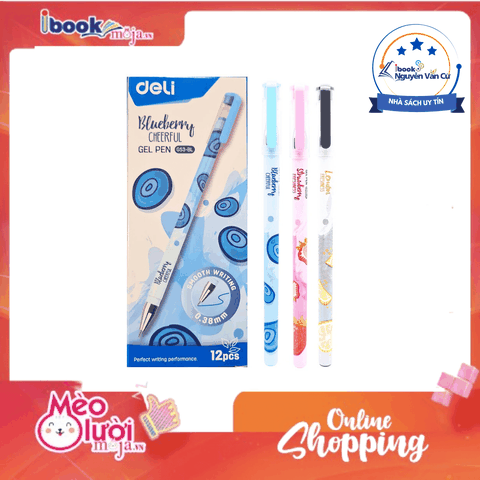 Bút Gel Deli G53 Ngòi 0.38mm – Bút Viết Văn Phòng, Học Tập Cao Cấp