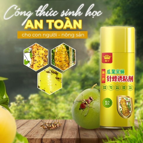 Chai Xịt Bẫy Ruồi Vàng Huangka 260ml – Giải Pháp Bảo Vệ Trái Cây Toàn Diện