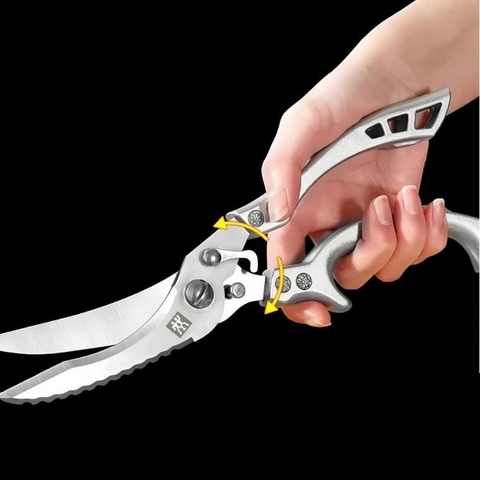 Kéo Cắt Gà Trợ Lực Đa Năng – Thép SK5 Nhật Bản, Cơ Chế Lò Xo Tự Động