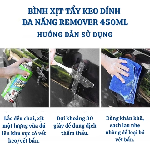Bình Xịt Tẩy Keo Dính Đa Năng Remove Of Sticker 450ml