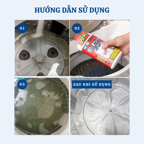 Nước Vệ Sinh Lồng Máy Giặt CleanNest