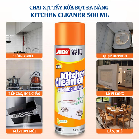 Chai Xịt Vệ Sinh Nhà Bếp Kitchen Cleaner 500 ml