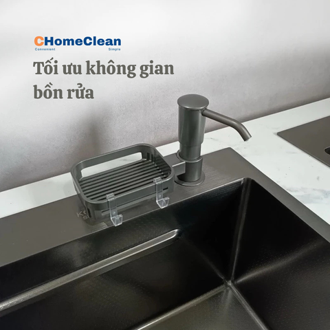 Bộ Vòi Hút Nước Rửa Chén Đa Năng Kèm Giá Để Đồ