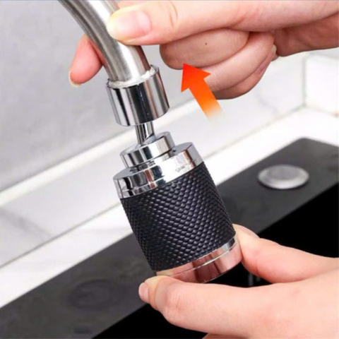 Đầu Vòi Tăng Áp Whisk Xoay 360° – Khớp Cầu 3 Chế Độ Xoay, Tay Cầm Vân Nổi Chống Trượt