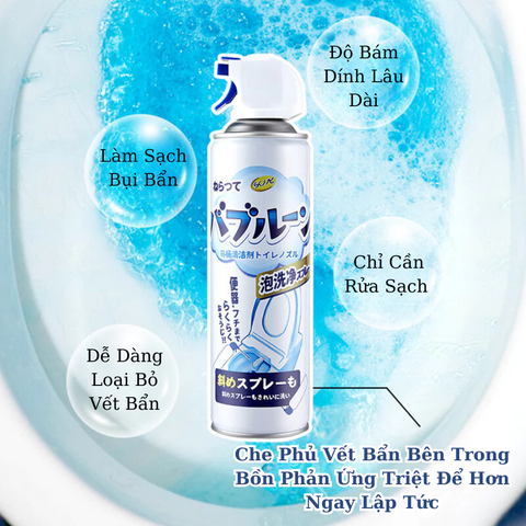 Chai Xịt Bọt Tuyết Vệ Sinh Nhà Tắm, Toilet