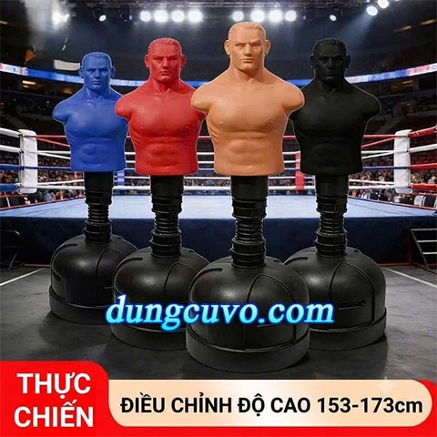 Trụ Đấm Bốc Hình Người Bán Thân TBEST (153 - 178cm) – Tùy Chỉnh Độ Cao