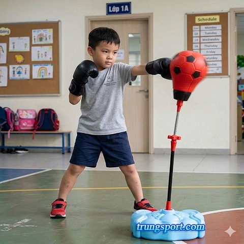 Bộ Đồ Chơi Đấm Bốc Boxing Cho Bé - Bóng Phản Xạ Tự Đứng Giá Tốt