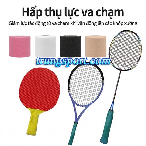 Băng Mút Lót Thể Thao 7cm x 27m - Băng Lót Chống Dị Ứng Keo Cao Cấp