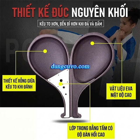 Vợt Đá Đôi Adidas – Đích Đá Cầm Tay Tập Võ Taekwondo, Vovinam Cao Cấp