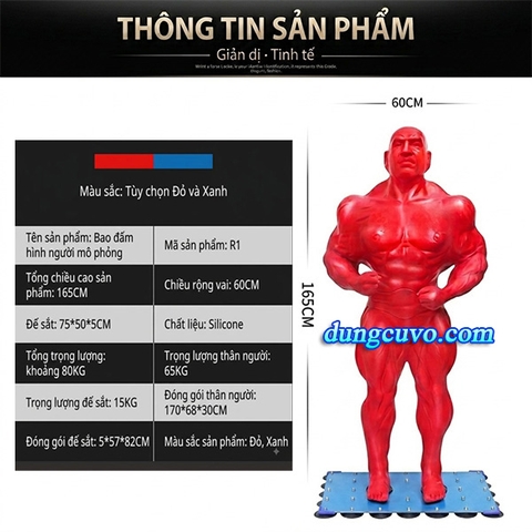 Người Nộm Tập Võ Silicon Có Tay Chân R1 Toàn Thân | Giá Tốt
