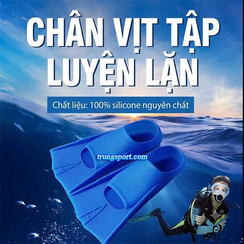 Chân Vịt Silicon Ngắn | Phụ Kiện Tập Bơi Chuyên Nghiệp Cao Cấp