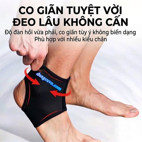 Băng Sơ Mi Cổ Chân Bảo Vệ Chống Lật, Thoáng Khí & Co Giãn
