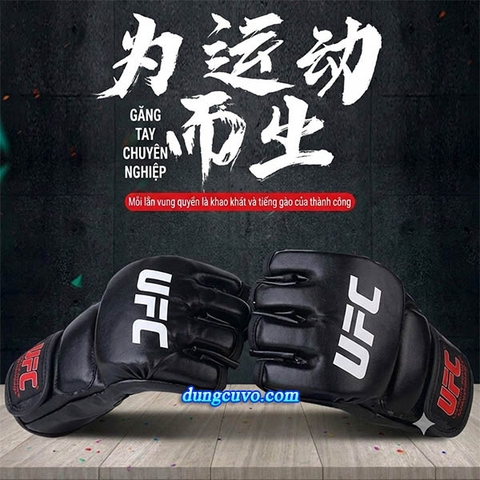 Găng Tay MMA UFC Hở Ngón Đệm 2cm Cao Cấp | Giá Sỉ & Lẻ