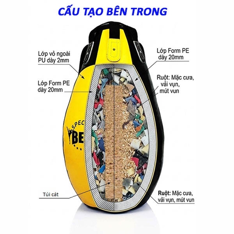 Bao Cát Trái Lê TBEST – Thiết Kế Đột Phá, Chịu Lực Đỉnh Cao