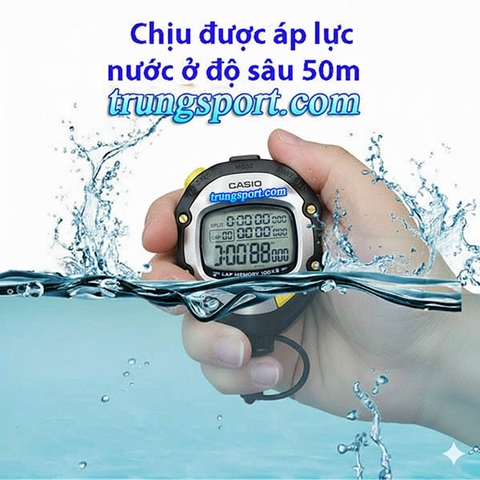 Đồng Hồ Bấm Giờ Stopwatch Casio HS-70W Chính Hãng – Chính Xác Cho Thể Thao