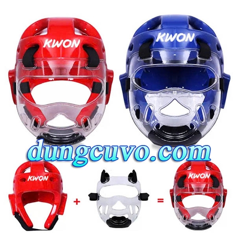Nón Kính Taekwondo Cadet KWON | Bảo Hộ Đầu & Mặt Cho Võ Sinh Trẻ