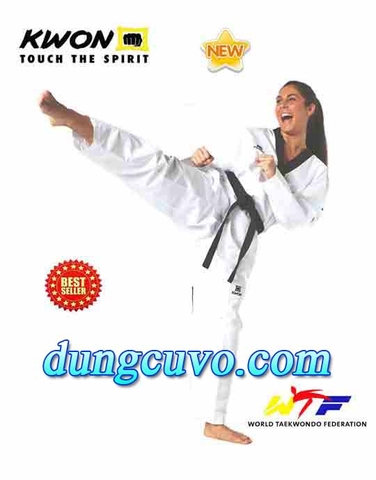 VÕ PHỤC TAEKWONDO KWON CHÍNH HÃNG-CHUẨN THI ĐẤU VẢI MỎNG 3S