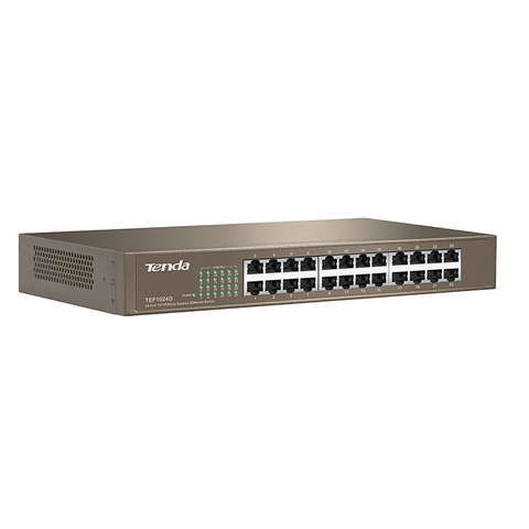 Bộ Chia Mạng Tenda TEF1024d 5 Cổng Băng Thông 100M Vỏ Sắt