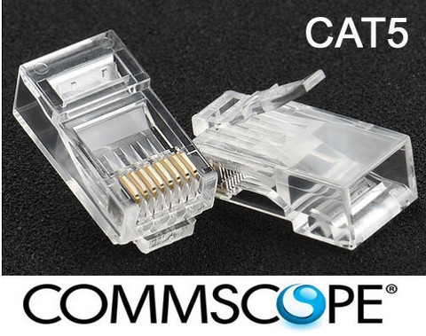 Đầu bấm Hạt mạng Commscope Cat5e P/N: 6-554720-3 (túi 100) cao cấp