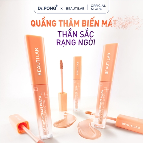 Kem che khuyết điểm & triệt sắc BEAUTILAB A2P Concentrate Peach Dark Spot & Retouch Brightening Concealer 2.5g