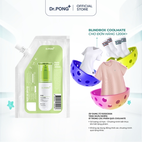 Gel rửa mặt hỗ trợ giảm mụn Dr.PONG p55 BHA Acne Clear Face Wash 300ml