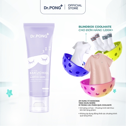 Mặt nạ ngủ làm chậm lão hóa Dr.PONG Timeless Bakuchiol Anti-aging Sleeping 50ml