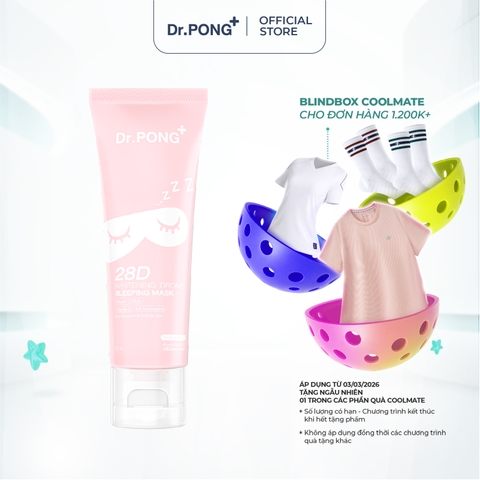Mặt nạ ngủ trắng da, mờ thâm mụn Dr.PONG 28D Whitening Drone Sleeping 50ml
