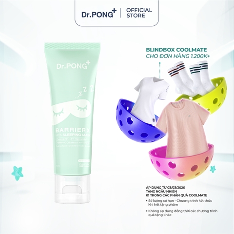 Mặt nạ ngủ cấp ẩm chuyên sâu Dr.PONG BarrierX Hya Sleeping Mask 50ml