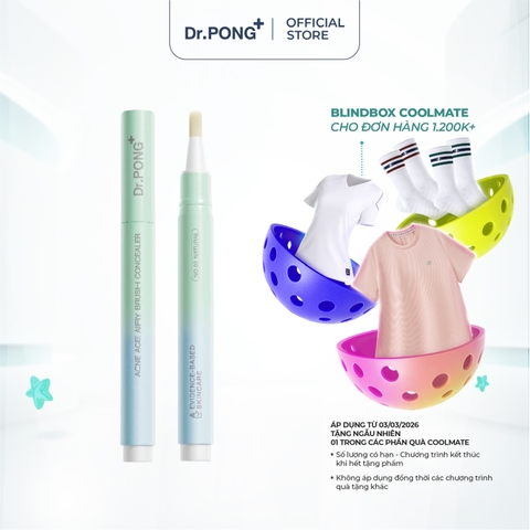 Kem che khuyết điểm dạng cọ Dr.PONG Acne Ace Airy Brush Concealer 2.4g