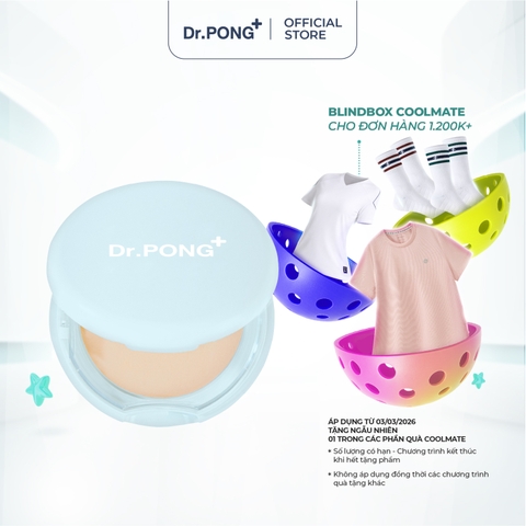 Phấn phủ kiềm dầu dành cho da mụn DR.PONG Acne Ace 001 Blurring Powder 9g
