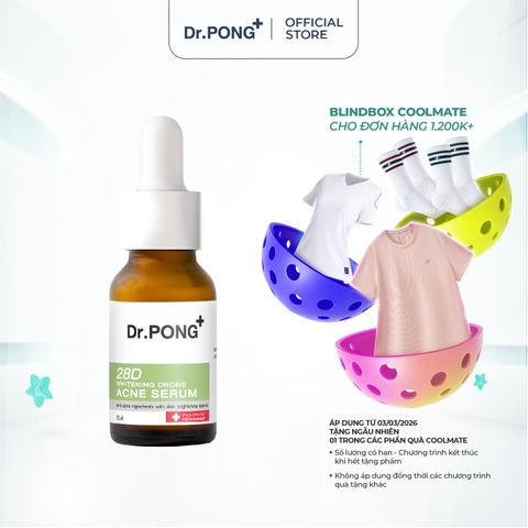 Serum giảm mụn, ngừa thâm mụn Dr.PONG 28D Whitening Drone Acne 15ml
