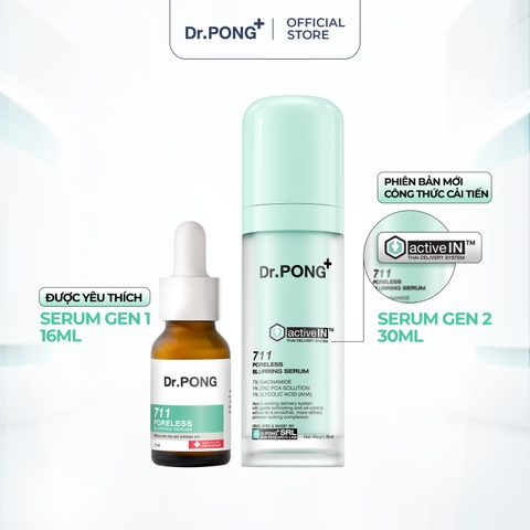 Serum kiềm dầu, thu nhỏ lỗ chân lông Dr.PONG 711 Poreless Blurring Serum