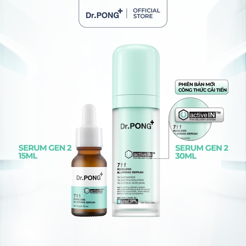 Serum kiềm dầu, thu nhỏ lỗ chân lông Dr.PONG Activein 711 Poreless Blurring Serum
