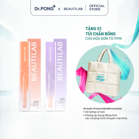 Kem che khuyết điểm & triệt sắc BEAUTILAB A2P Concentrate Peach Dark Spot & Retouch Brightening Concealer 2.5g