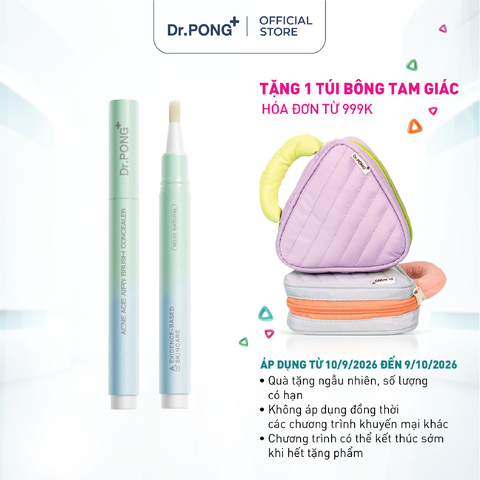Kem che khuyết điểm dạng cọ Dr.PONG Acne Ace Airy Brush Concealer 2.4g