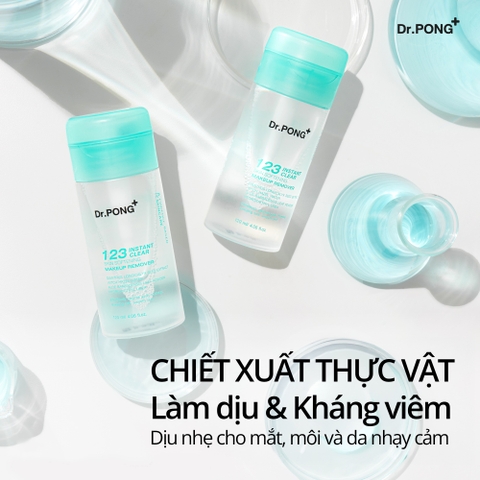 Nước tẩy trang DR. PONG 123 INSTANT CLEAR SKIN SOFTENING MAKEUP REMOVER 120ml
