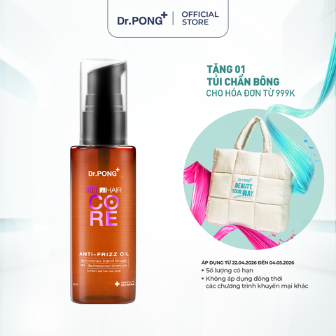Dầu dưỡng phục hồi, suôn mềm tóc Dr.PONG 009 Hair Core Oil 30ml