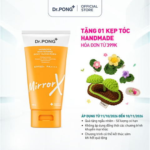 Kem chống nắng toàn thân Dr.PONG MirrorX whitening body sunscreen SPF50+ PA++++ 150g