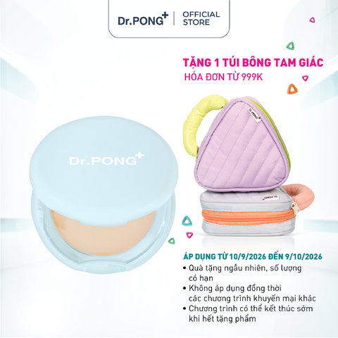 Phấn phủ hỗ trợ kiềm dầu dành cho da mụn DR.PONG Acne Ace 001 Blurring Powder 9g