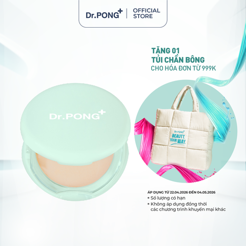 Phấn nền kiềm dầu dành cho da mụn DR.PONG Acne Ace 002 Blurring Powder 9g
