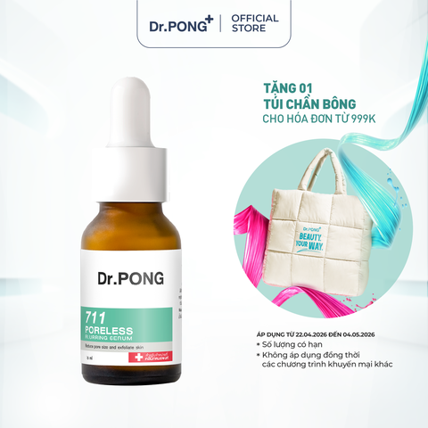 Serum thu nhỏ lỗ chân lông Dr.PONG 711 Poreless Blurring 16ml
