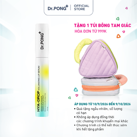 Serum hỗ trợ dưỡng môi căng mọng, mềm ẩm, giảm thâm môi Dr.PONG Hya-Drop Volumizing Lip Serum 3.5g