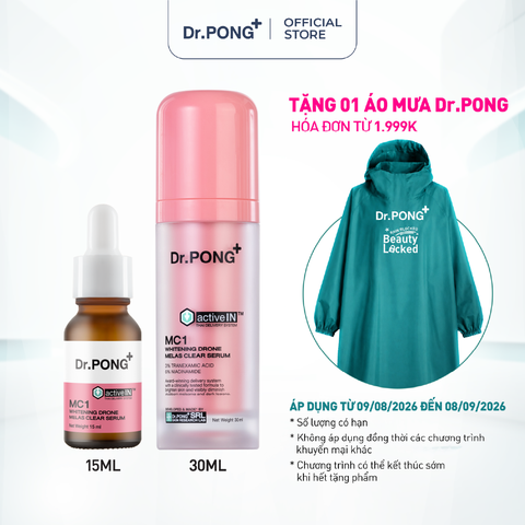 Serum hỗ trợ giảm nám DR.PONG Activein MC1 Whitening Drone Melas Clear Serum