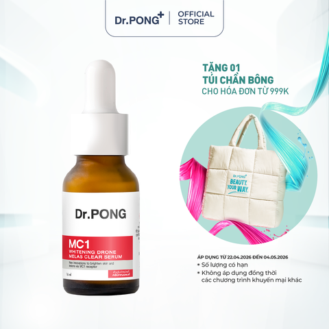 Serum giảm nám, tàn nhang Dr.PONG MC1 Whitening Drone Melas Clear 16ml